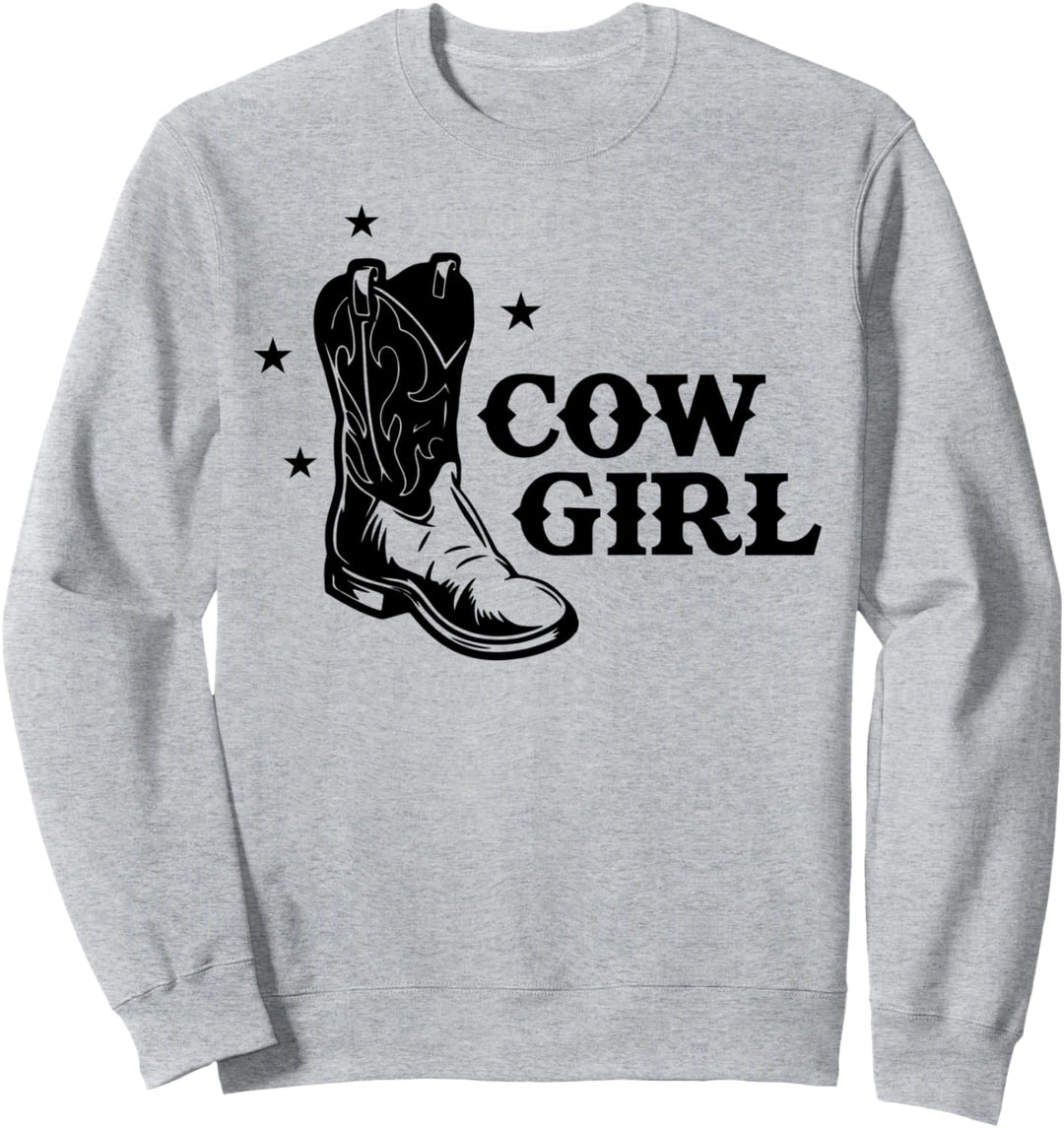 Reitstiefel Reitstiefel Westernreiten Rodeo Country Girl Sweatshirt