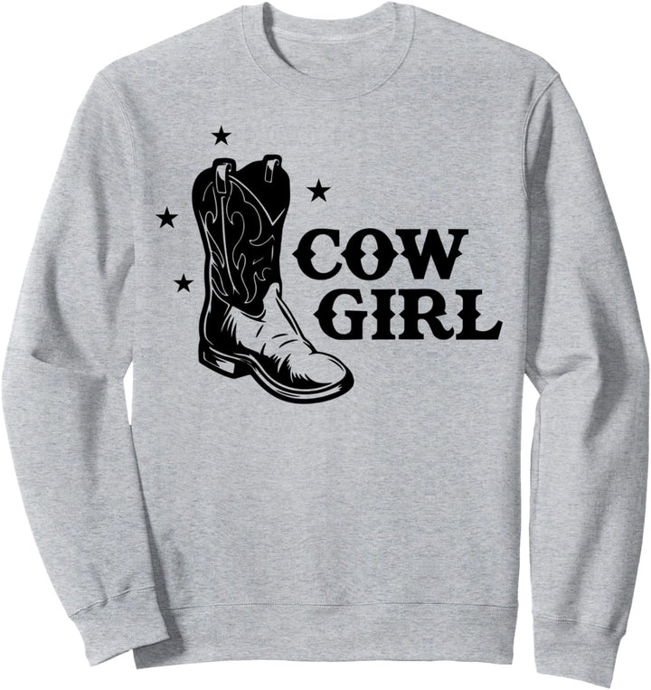 Reitstiefel Reitstiefel Westernreiten Rodeo Country Girl Sweatshirt