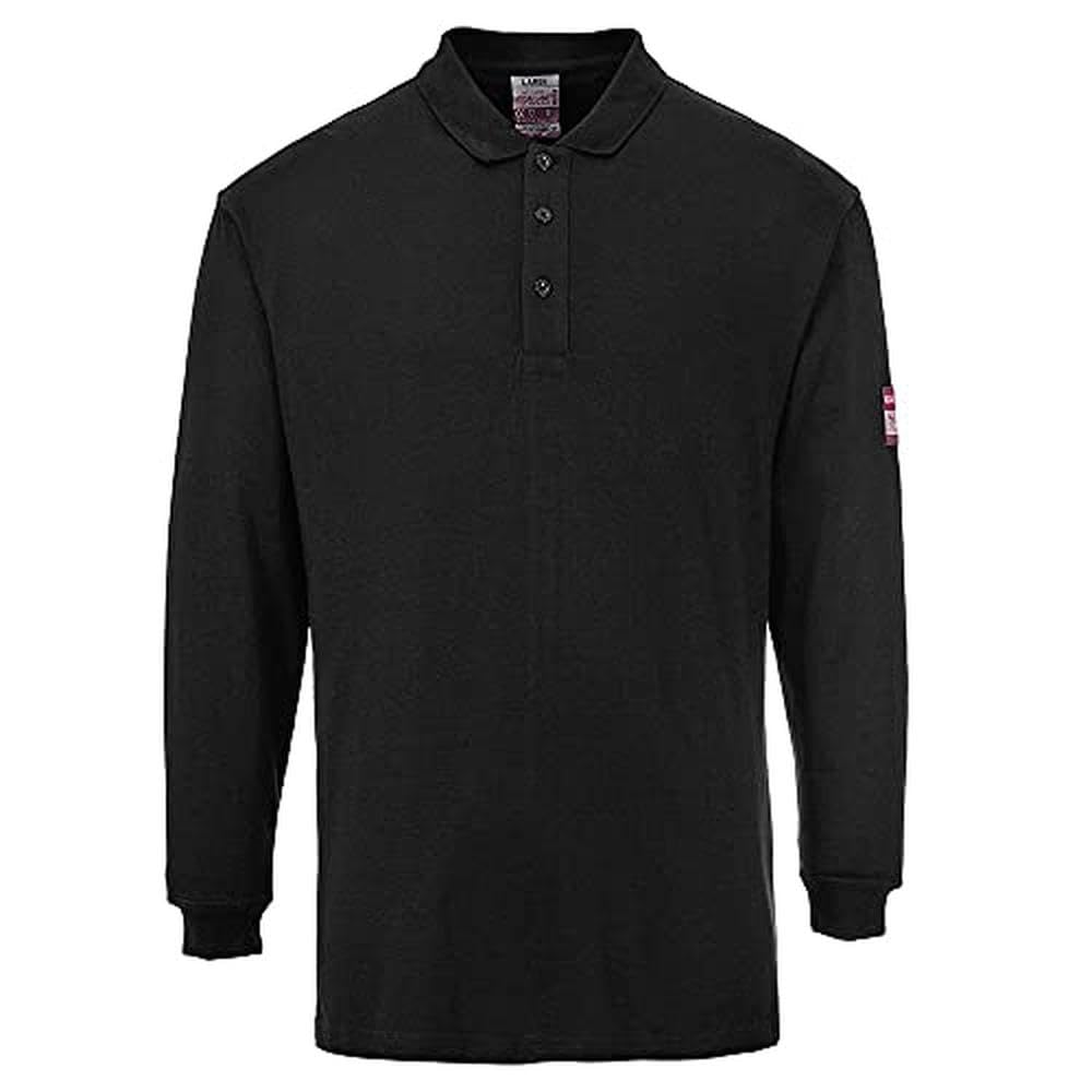 FR Antistatic Polo Shirt Color: Black Talla: 3 XL 3XL Schwarz, 3XL Schwarz