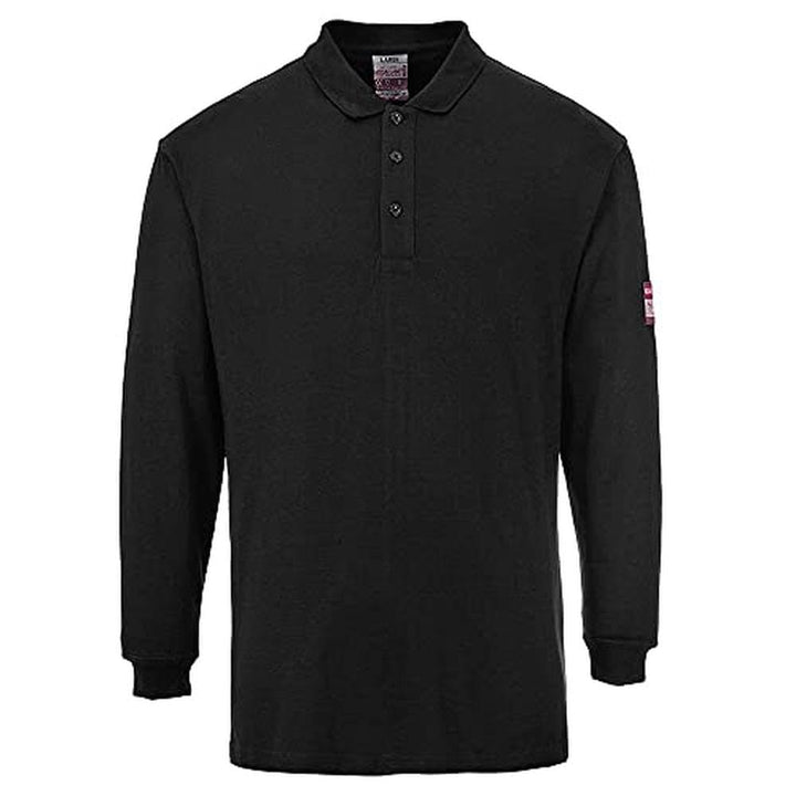 FR Antistatic Polo Shirt Color: Black Talla: 3 XL 3XL Schwarz, 3XL Schwarz