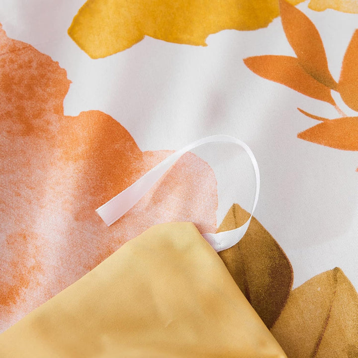 Jemiipee Bettwäsche-Set 100% Mikrofaser mit Herbst Äste und Blätter Muster, 1 x Bettbezug 150x220 cm