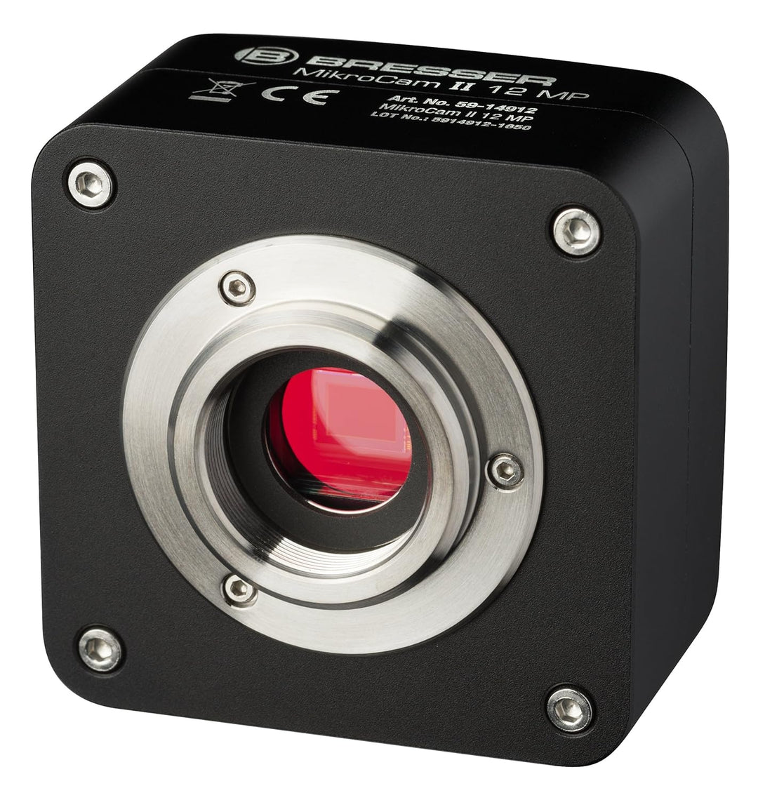 Bresser Mikroskop Kamera MikroCam II mit 12 MP Sony CMOS Chip und USB 3.0 für hohe Bildwiederholrate