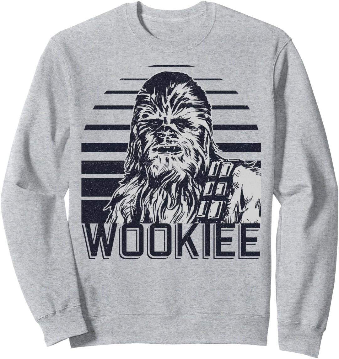 Star Wars Chewbacca Wookiee Striped Portrait Sweatshirt