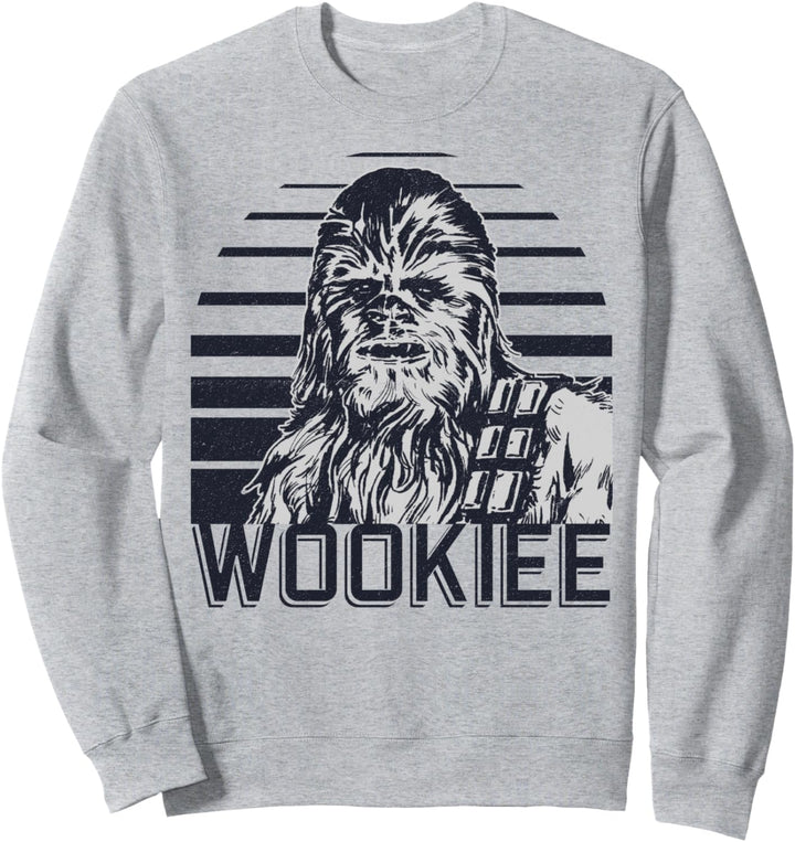 Star Wars Chewbacca Wookiee Striped Portrait Sweatshirt