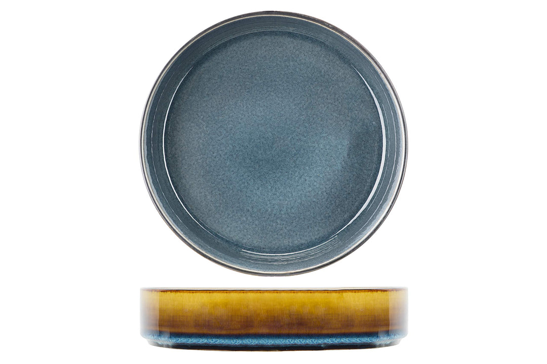COSY TRENDY Tiefer Teller Quintana, blau, porcelain, D19,5 cm, 3 Stück Diamètre 19.5 CM Blau, Diamèt