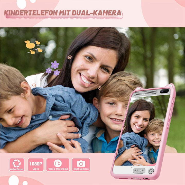 Kinder Handy Smartphone mit 1080P HD Dual Kamera aufnehmbar Video, 3.97" Zoll Touchscreen Digitalkam