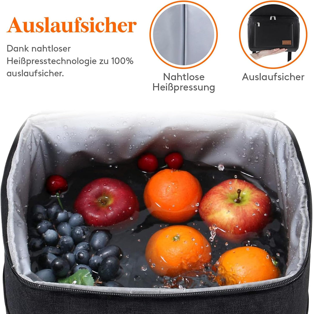 Lifewit 21L, isolierter Kühltasche, Thermo Lunchtasche, Kühlrucksack, auslaufsichere Doppeldecker-Kü