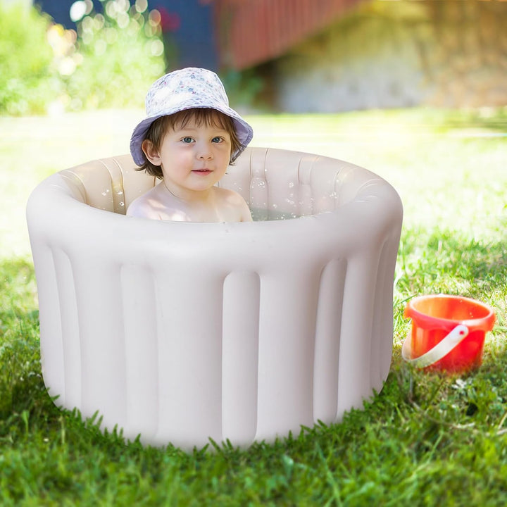 Aufblasbare Babybadewanne XL - Tragbare Kleinkindwanne für Dusche, reisefreundlich, leicht zu entlee