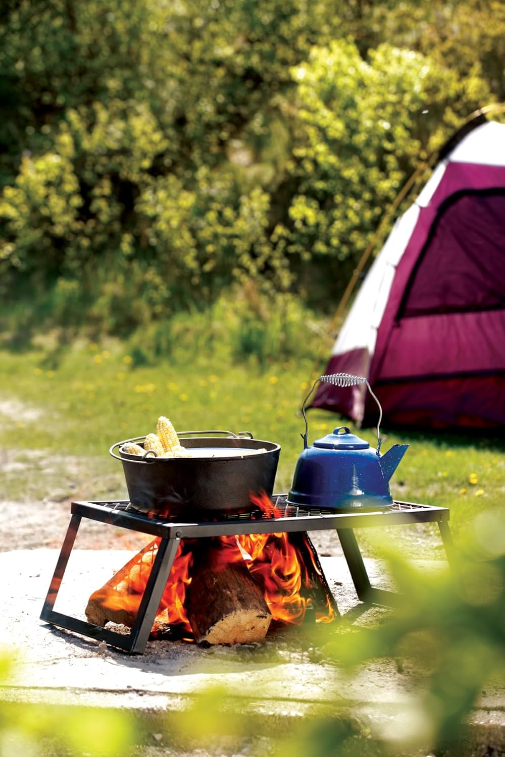 Coghlans Klappgrill 'Heavy Duty' Einheitsgrösse Schwarz, Einheitsgrösse Schwarz