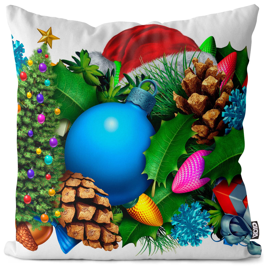 VOID Adventskranz Winter Kissenbezug Kissenhülle Sofakissen Kissen Deko Weihnachten Winter Weihnacht