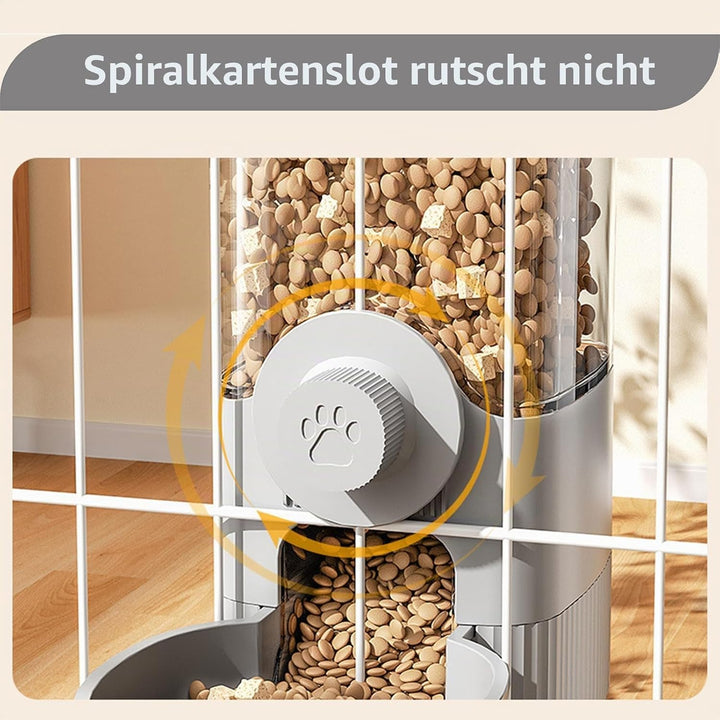 Hanging Automatic Food Water Dispenser, All-in-One Gravity Pet Feeder, Katzenfutter und Wasserspende