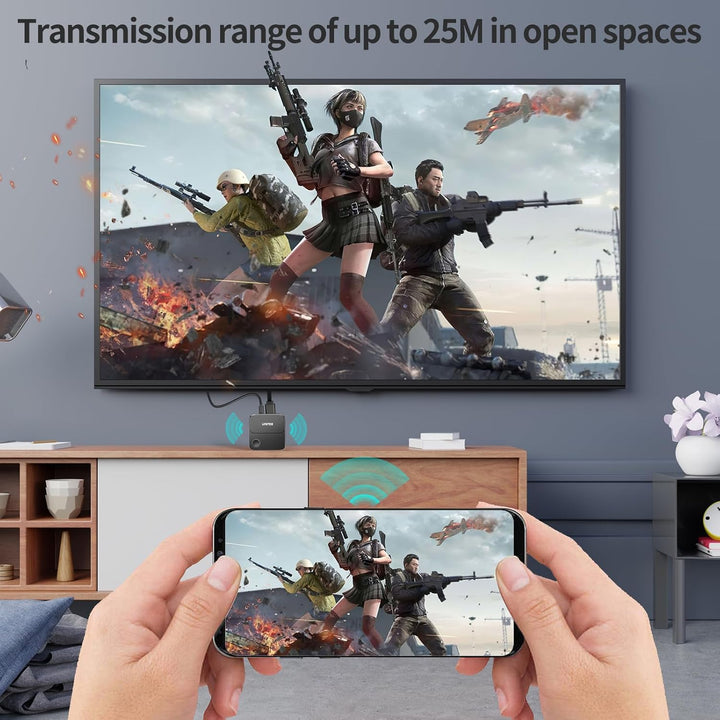 Unitek Wireless Hdmi Display Dongle Adapter - 2.4G/5G 4K Miracast/Airplay Adapter, Wi-Fi HDMI für TV