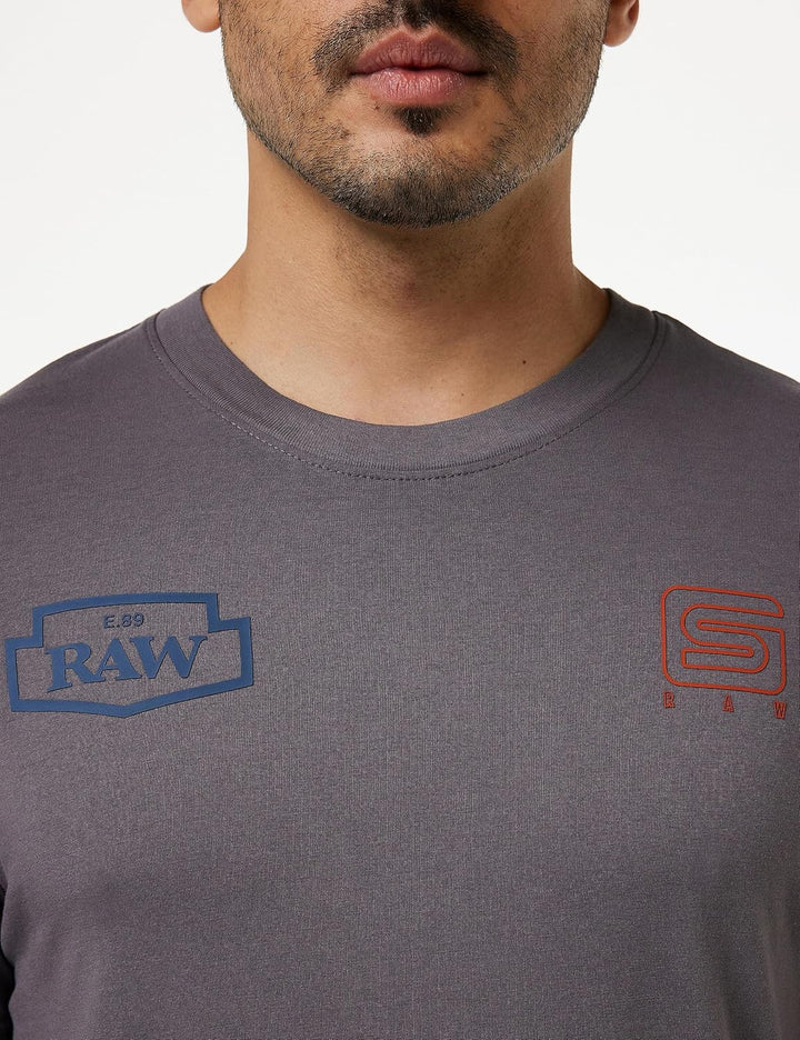 G-Star RAW Herren Multi Gr Slim R T T-Shirts M Grau (Rabbit D23715-336-g077), M Grau (Rabbit D23715-