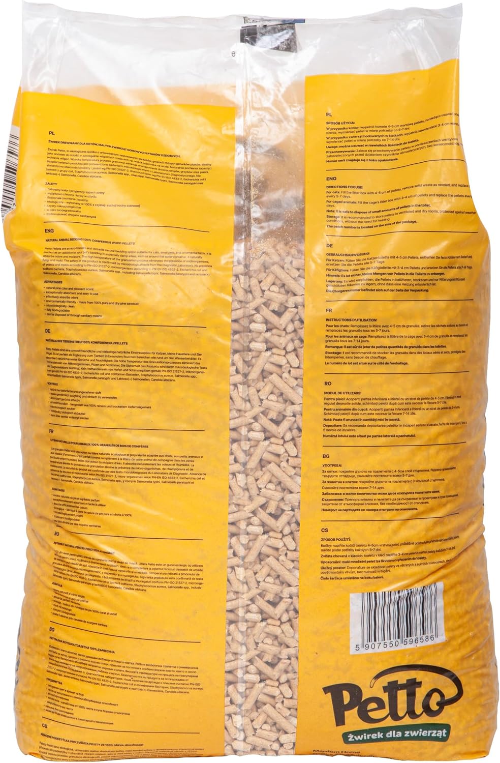 Katzenstreu, Katzenstreu Pellets Holz, Holzpellets Kaninchen für Geruchs und Feuchtigkeitskontrolle,