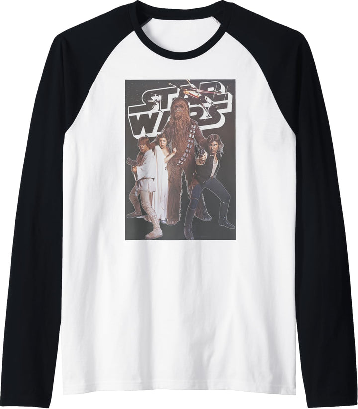 Star Wars Vintage Group Poster Raglan