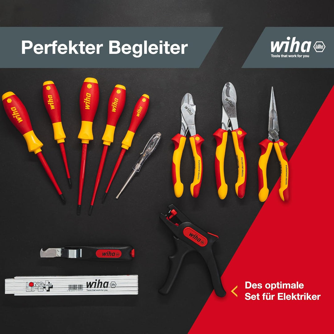 Wiha Werkzeug Set Elektriker gemischt 12-tlg. in Tasche (36389) Set Elektriker, 12-tlg.