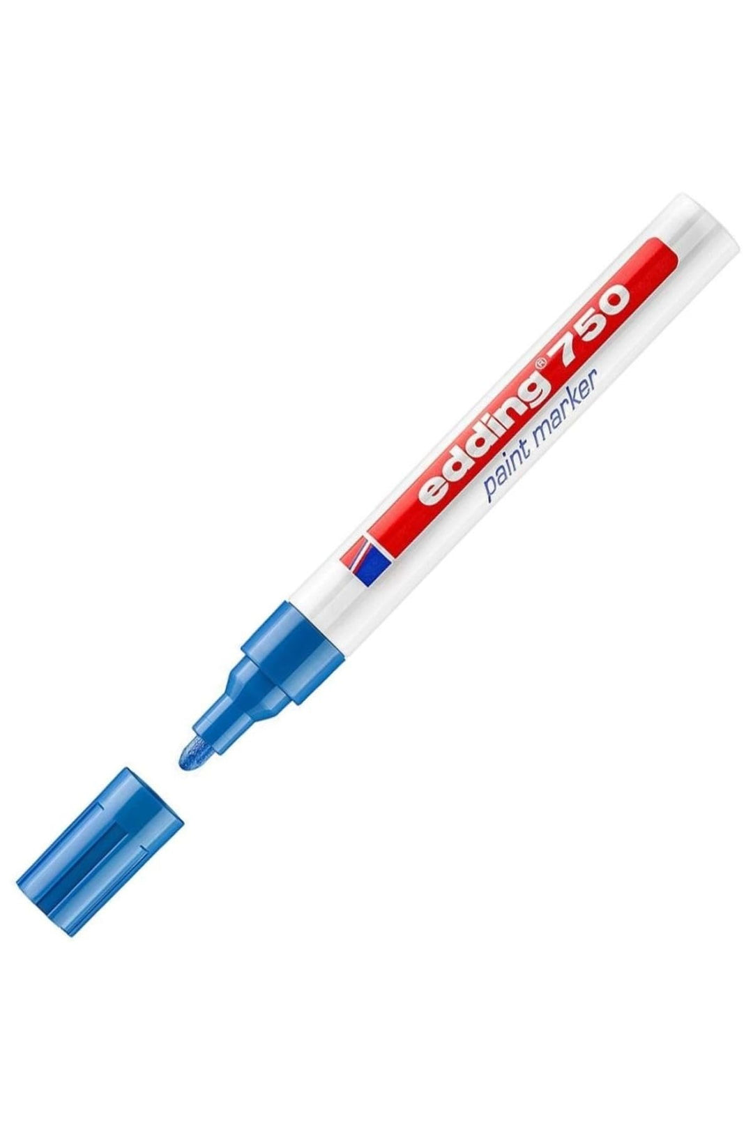 edding 750 Lackmarker - blau - 10 Stifte - Rundspitze 2-4 mm - Lackstift zur Markierung und Beschrif