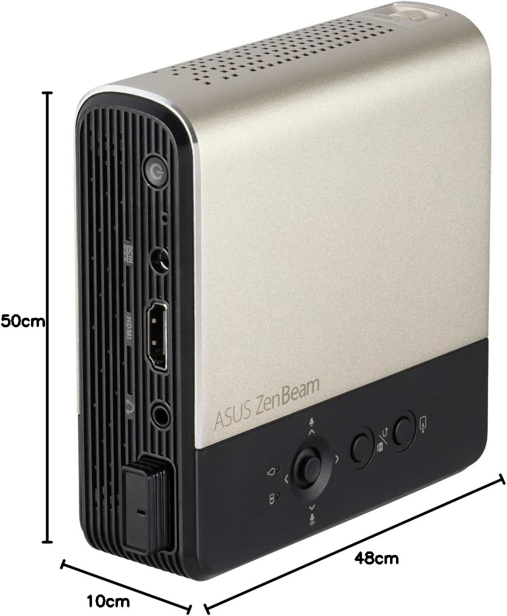 ASUS ZenBeam E2 Mini-LED Projektor (Beamer, Auto-Portrait-Modus, 300 LED-Lumen, WVGA, kabellose Proj