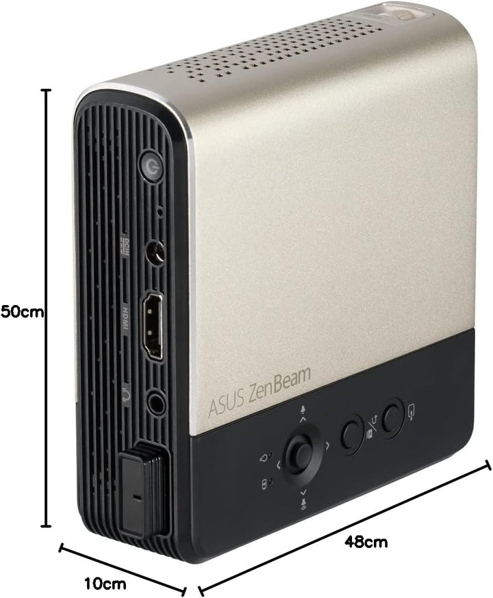 ASUS ZenBeam E2 Mini-LED Projektor (Beamer, Auto-Portrait-Modus, 300 LED-Lumen, WVGA, kabellose Proj