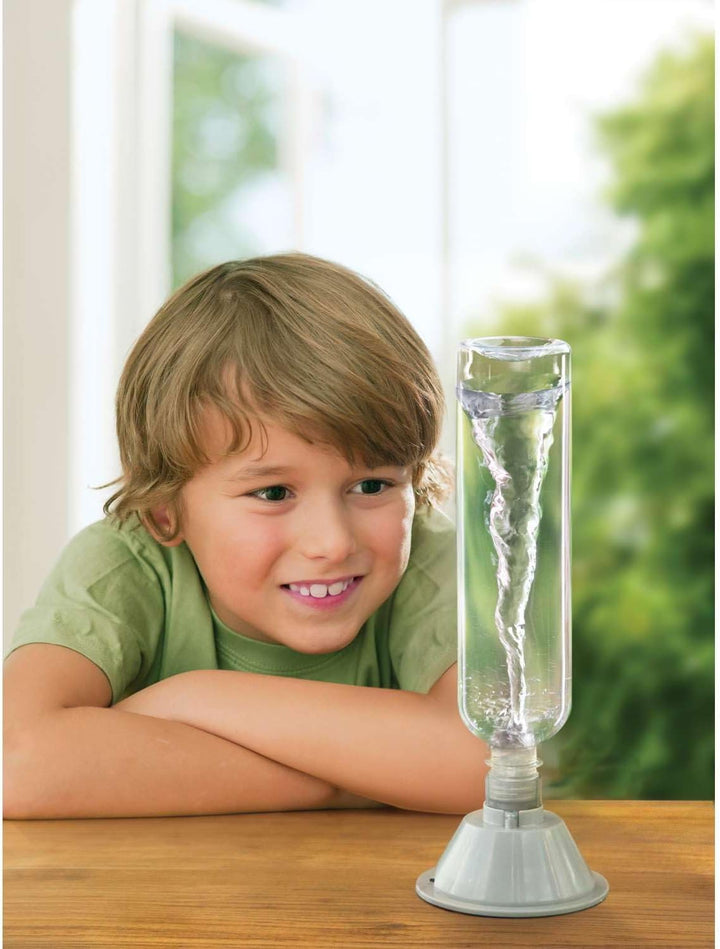 4M KidzLabs Experimentierkasten Tornado Maker - für Kinder ab 8 Jahre, Wissenschaft Spielzeug Mint L