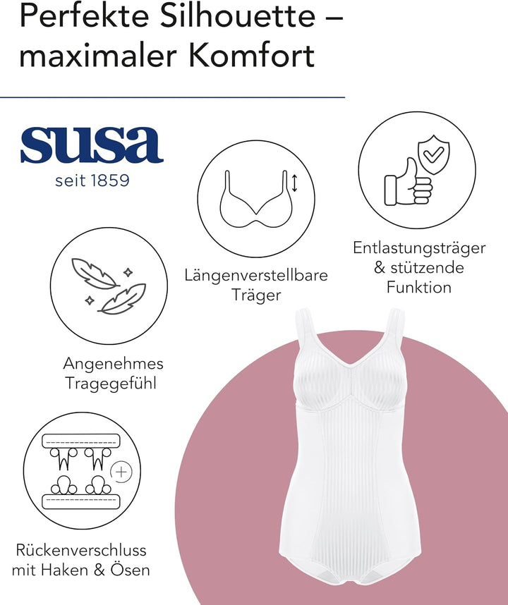 Susa Body ohne Bügel Cremona Grösse 95F, Farbe Weiss