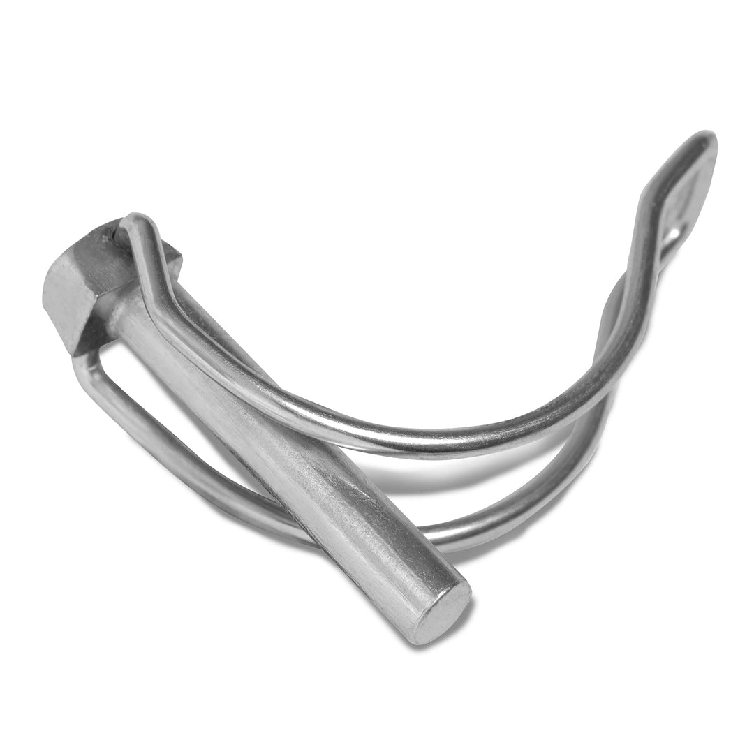 HEAVYTOOL Rohrklappsplinte 6,0mm x 40mm für Rohre Ø36mm (50 Stück) Klappsplinte Rohr 6mm x 40mm Sich