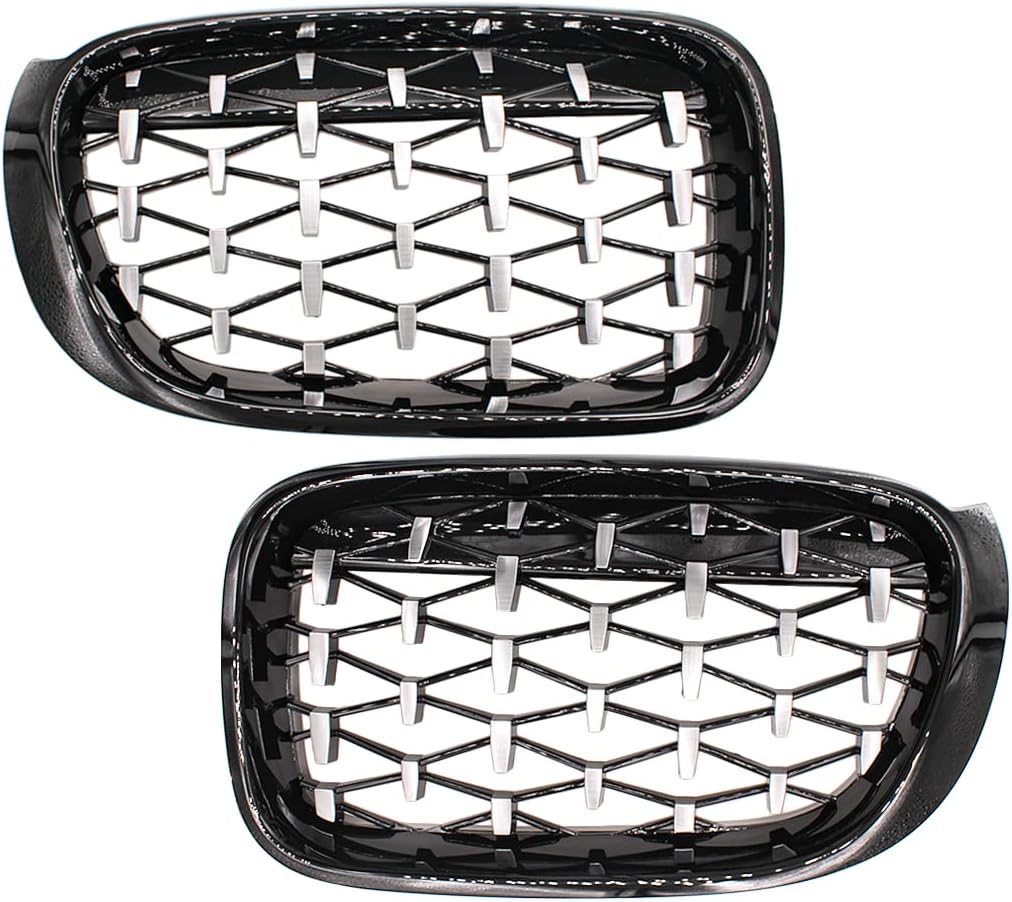 HZYCKJ Front Kühlergrille für BMW F26 X4 F25 LCI X3 Facelift 2014-2018 Diamond Nierengrill Grills Au