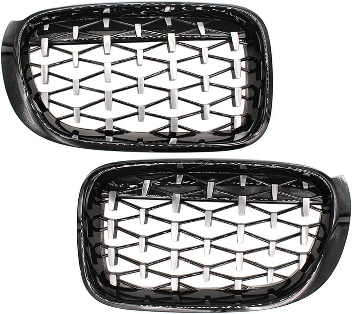 HZYCKJ Front Kühlergrille für BMW F26 X4 F25 LCI X3 Facelift 2014-2018 Diamond Nierengrill Grills Au