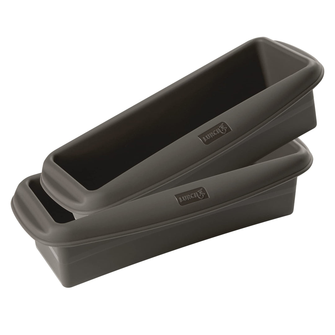 Lurch 585038 FlexiForm Kastenform 2er Set / 2 Brotbackformen aus 100% BPA-freiem Platin-Silikon, Inn
