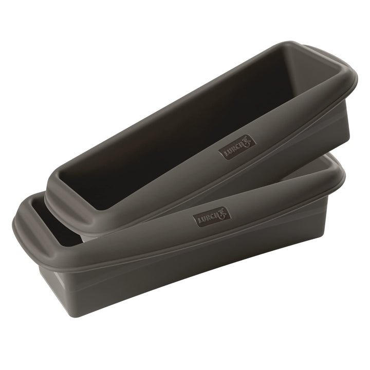 Lurch 585038 FlexiForm Kastenform 2er Set / 2 Brotbackformen aus 100% BPA-freiem Platin-Silikon, Inn