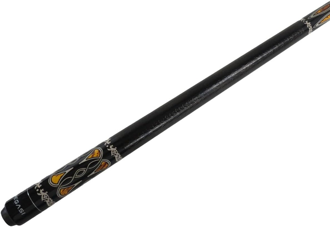 Pegasi Classic Billardqueue 146cm 2-teilig Black Hawk Schwarz Normal, Schwarz Normal