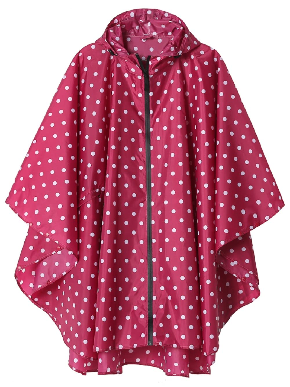 Regen Poncho Jacke Mantel für Erwachsene mit Kapuze wasserdicht mit Reissverschluss im Freien Einhei