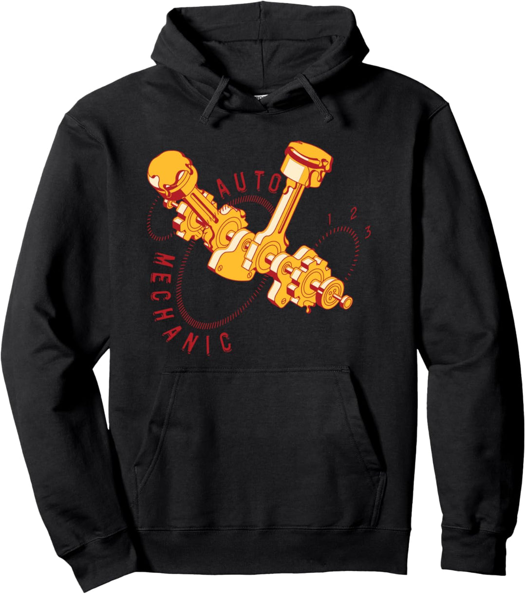 Getriebe Motor Automechaniker KFZ Mechaniker Geschenk Pullover Hoodie