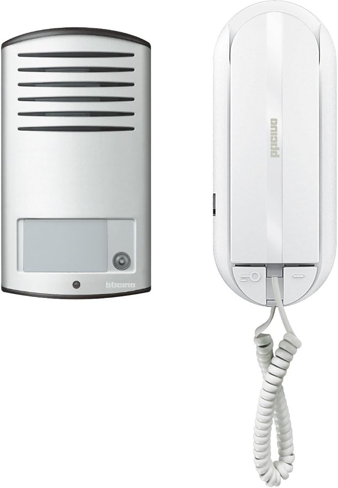 BTicino 366811 Gegensprechanlage mit 1 Hörer, 2 Kabel Einfamilie, Einfamilie