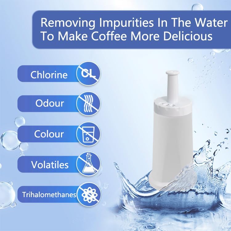 BES008 Sage Barista Express Wasserfilter 4 Stück, Kompatibel Mit Sage Wasserfilter Ersatz für SES008