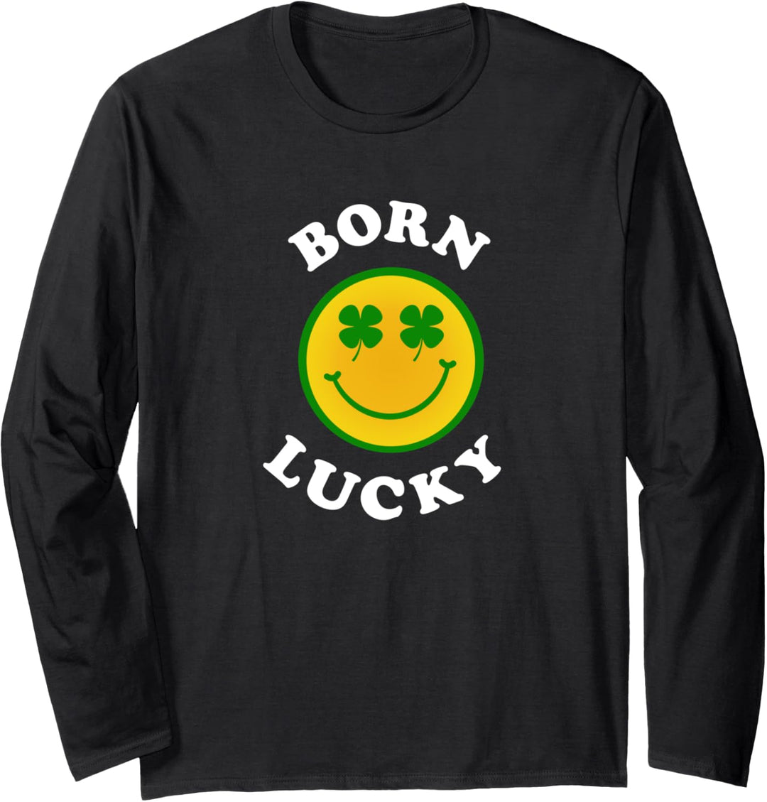 Geboren Glücklich Langarmshirt
