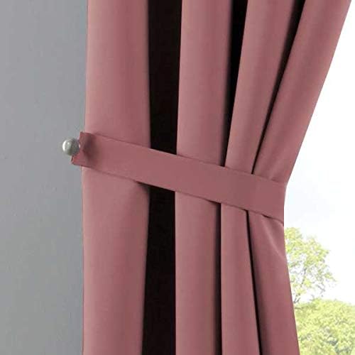 Gardinenbox Vorhänge Blickdicht »NewYork« Altrosa HxB 225x140 cm 2er-Pack Thermo-Gardinen Verdunkelu