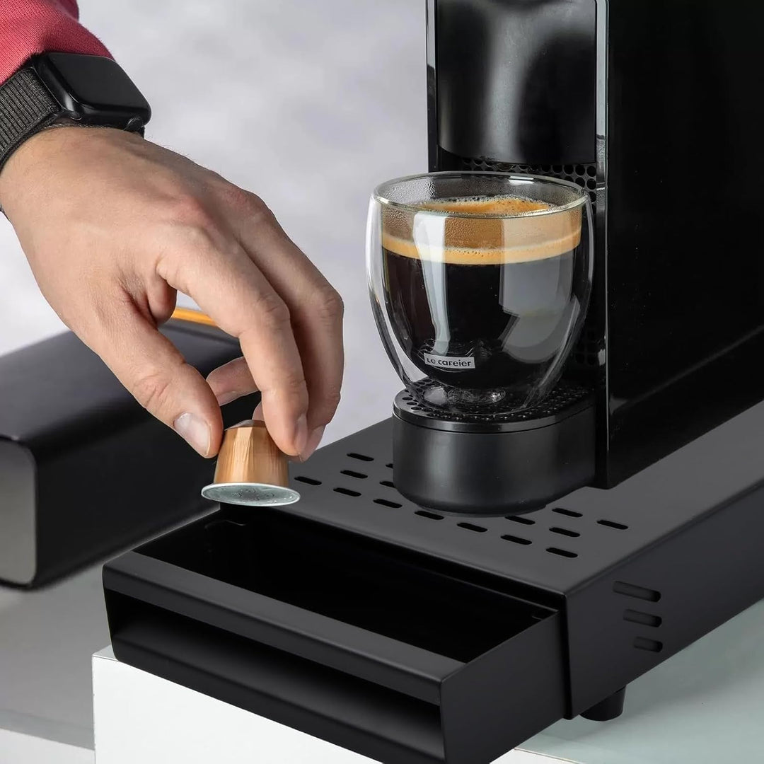 Espresso-Klopfbox Schublade Typ – Kaffee Abklopfbehälter mit herausnehmbarer Abklopfstange, für Café