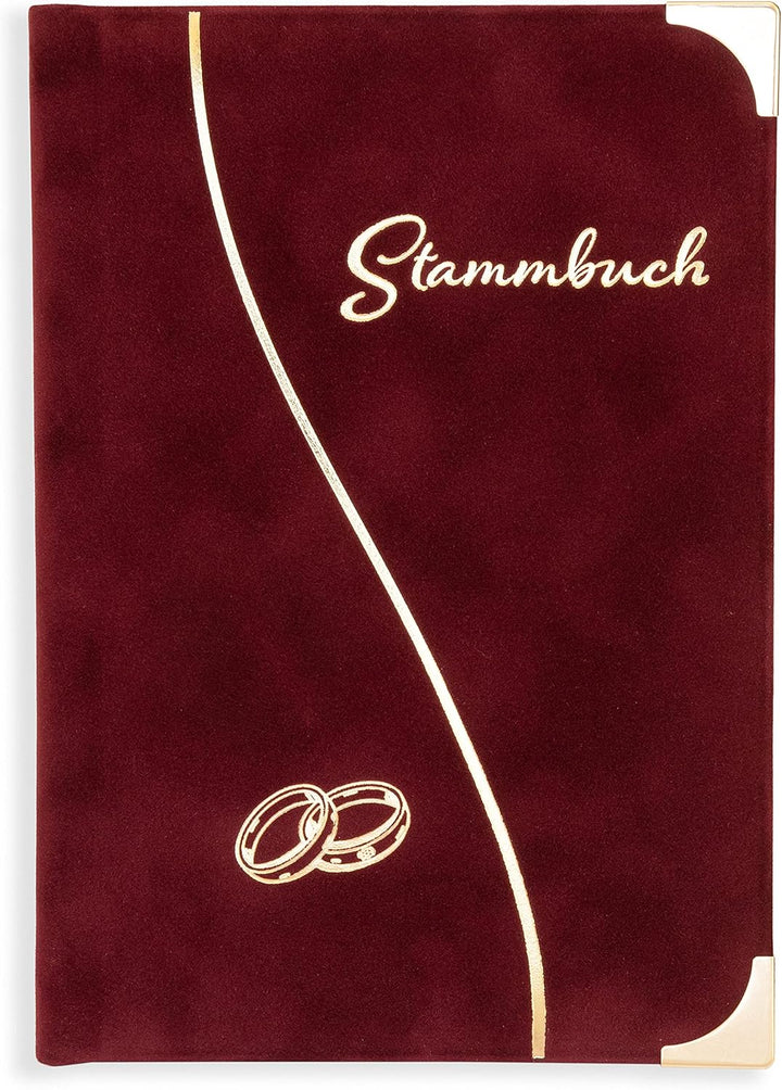 Stammbuch Renkaat Bordeaux Rot Hochzeit Stammbuch der Familie incl. Einleger