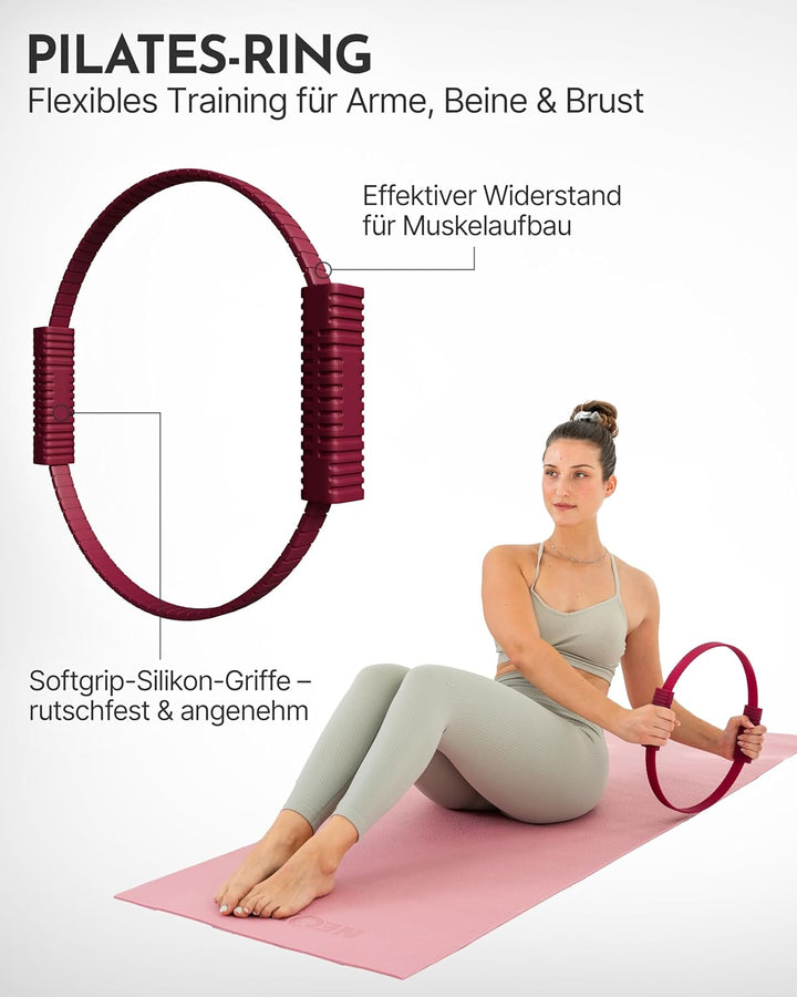 NEOLYMP Pilates Set für Zuhause – Pilates Ball, Pilates Ring & Gewichte – Komplettes Pilates Zubehör