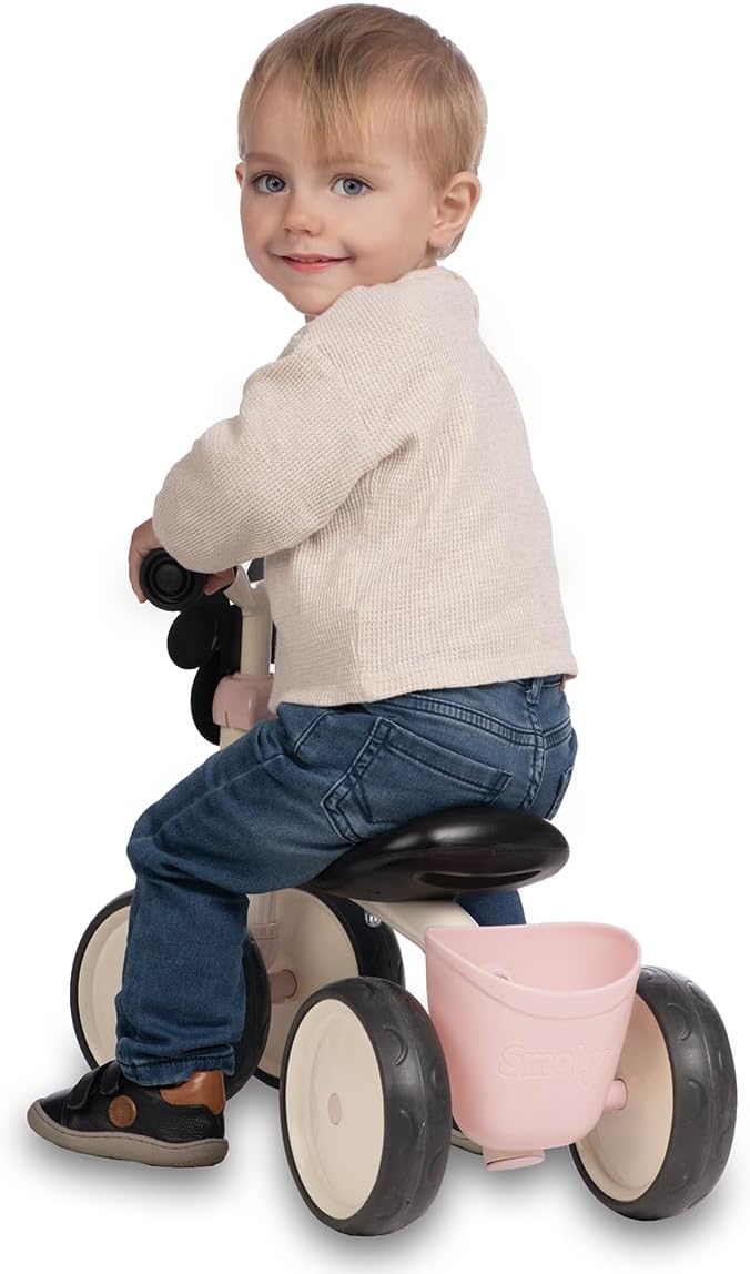 Smoby - Minnie Rookie Rutscher für Kinder - Metallrahmen, leise Räder, Stauraum & Transportgriff - F