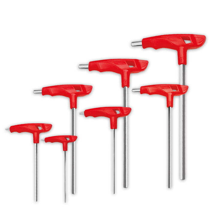 WISEUP Innensechskant Satz, 7PCS CR-V Innensechskant set, Metric Innensechskant satz mit griff, komp