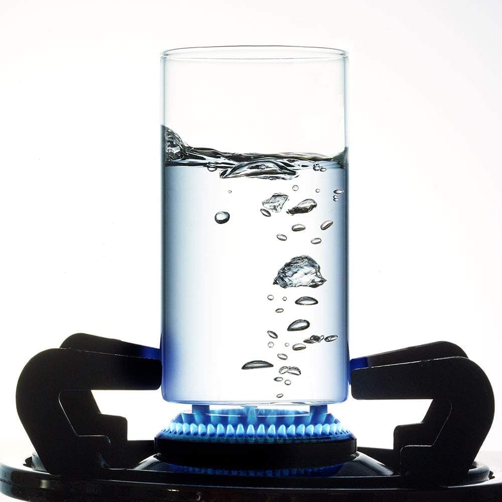 Borosil Trinkgläser, 340 ml, 6 Stück, BPA-frei, Borosilikat-Trinkglas, klares und leichtes Wassergla