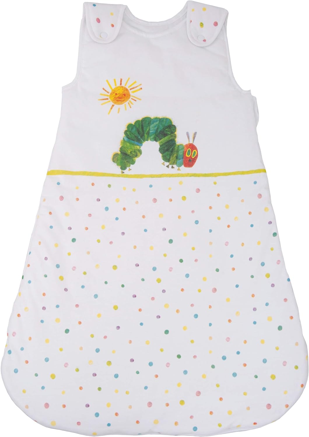 Herding RAUPE NIMMERSATT Baby-Schlafsack, 90 cm, Seitlich umlaufender Reissverschluss und Druckknöpf