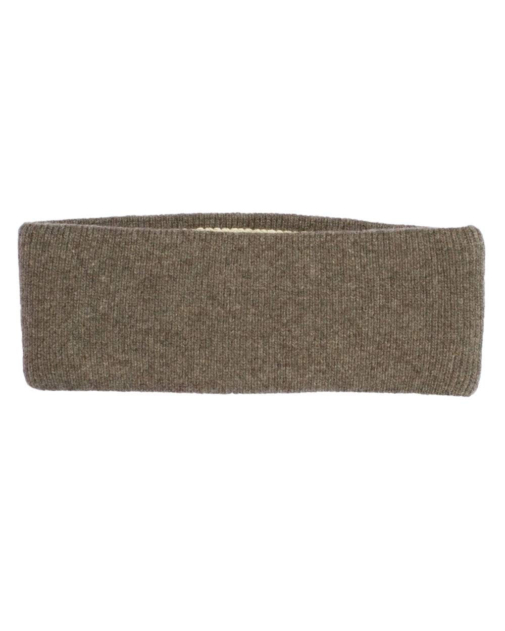 FosterNatur, Merino Stirnband mit Baumwollfutter, 100% Wolle Merino extrafein (Elk), Elk