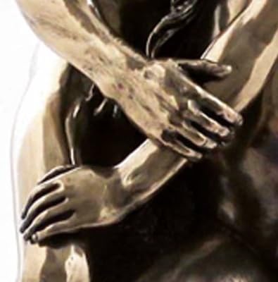 Skulptur die Liebenden frei nach Rodin original Veronese, bronziert