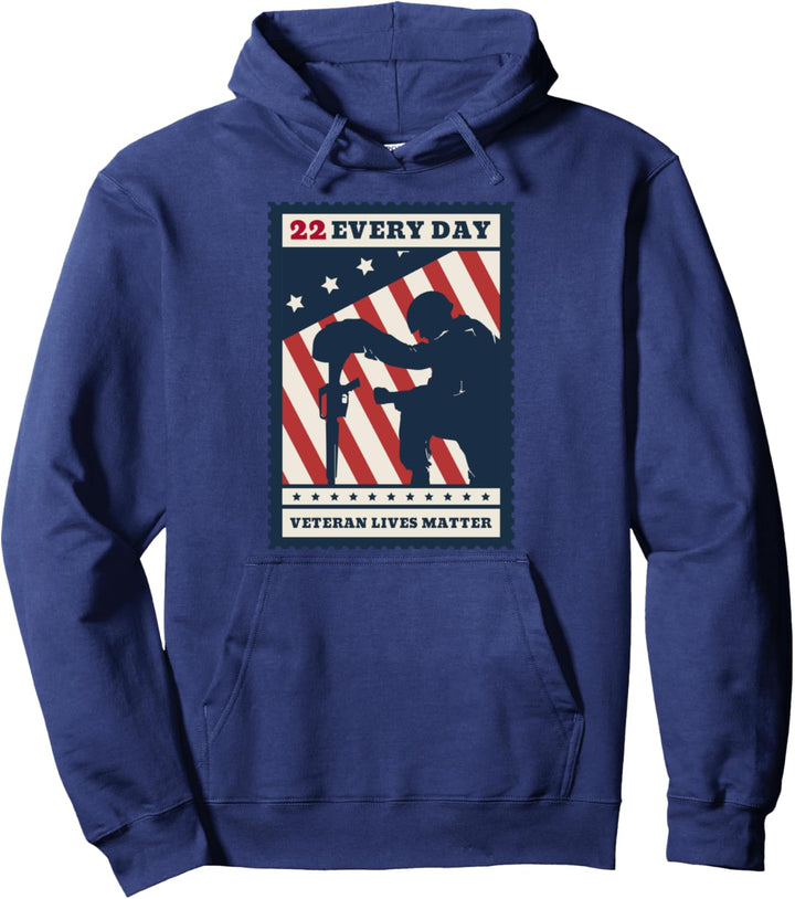 22 Jeden Tag Veteranen leben Materie Selbstmordbewusstsein für Veteranen Pullover Hoodie