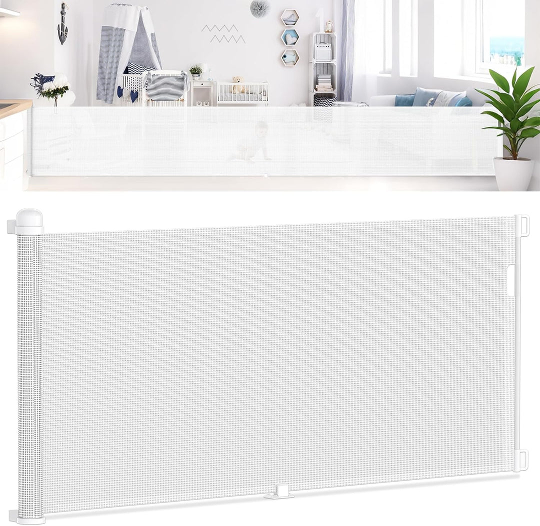 YUENFONG Treppenschutzgitter Ausziehbar Türschutzgitter, 0-300 cm Absperrgitter Schutzgitter Baby Ki