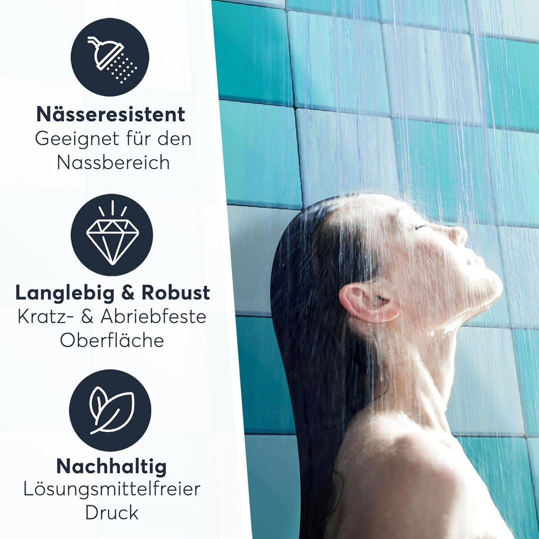 Fliesendekoration Klebefliesen - CREATISTO Fliesenfolie I Fliesen-Folie Sticker Aufkleber Badezimmer