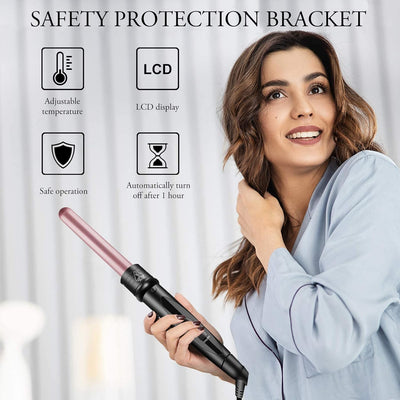 NWOUIIAY Lockenstab Set 6 in 1 Lockenstäbe Keramikbeschichtung Lockenwickler Einstellbare Temperatur